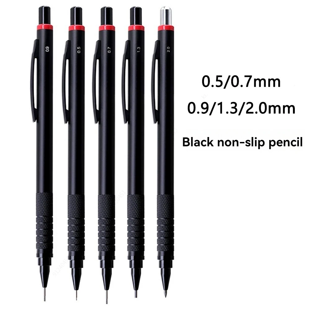 

Набор механических карандашей 0,5/0,7/0,9/1,3/2,0 мм и стержни HB/2B, художественный рисунок, живопись, автоматический карандаш, офисные школьные принадлежности
