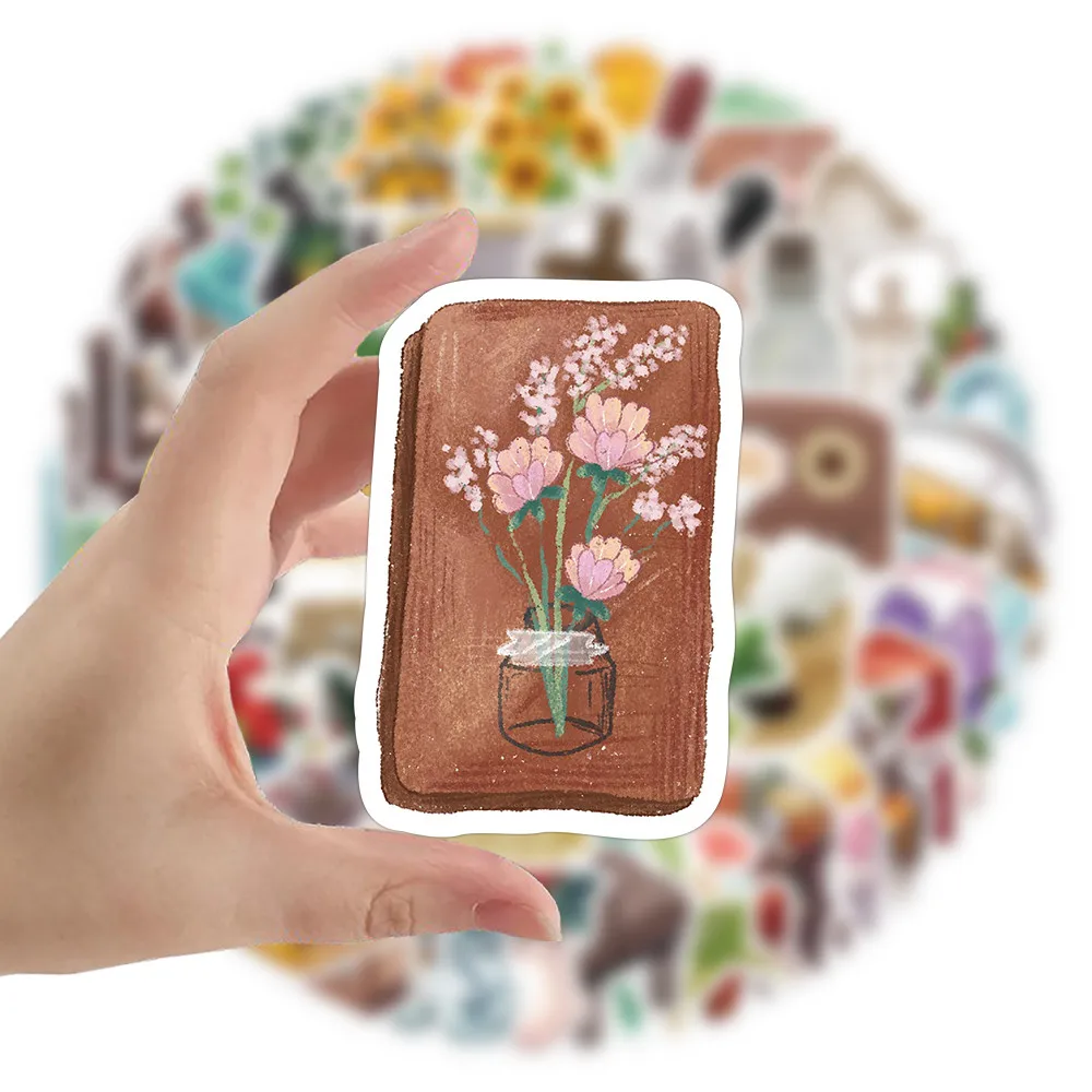 60 قطعة من ملصقات العناصر الأصلية اللطيفة على شكل جرلي (النمط B) - شارات زخرفية لأجهزة الكمبيوتر المحمولة وحافظات الهاتف (متجر Anime Worlds) #5