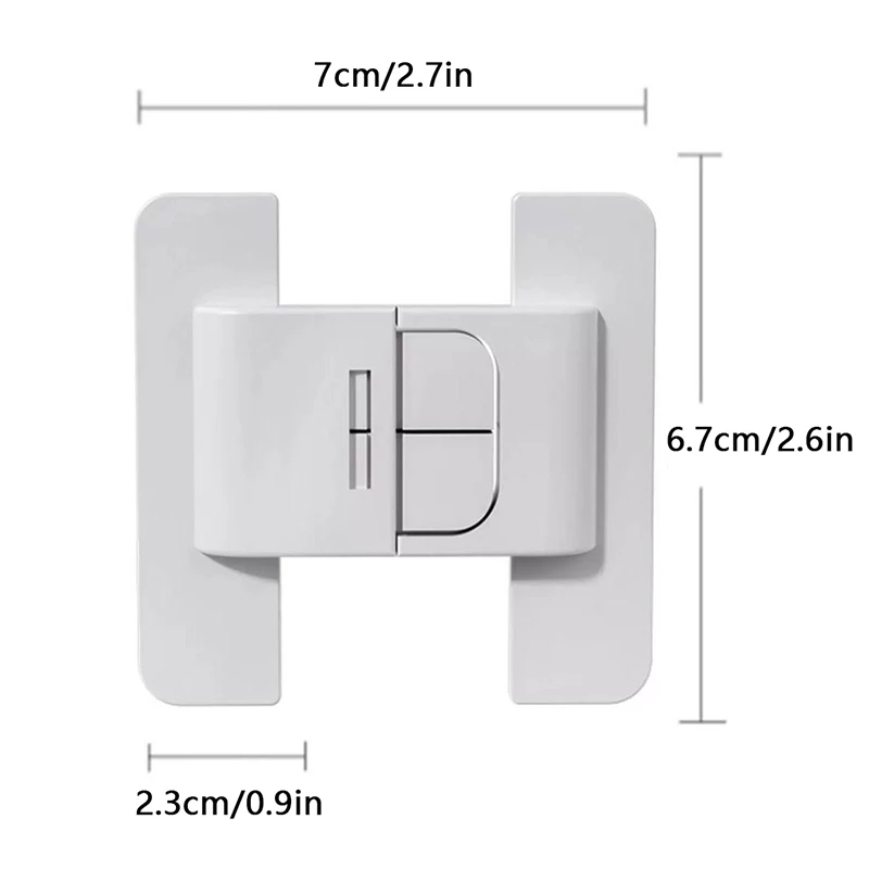 2pcs Kids Security Protection Refrigerator Lock Home Furniture Cabinet Door Safety Locks Anti-Open Water Dispenser Locker Buckle