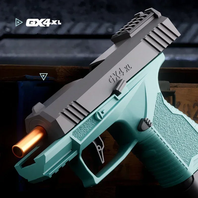 Mini Gx4 Taschen-Spielzeugpistole mit kontinuierlichem Hülsenauswurf, Lehrmodell, Soft-Dart-Launcher, Blowback-Airsoft-Handblaster – Detail 5