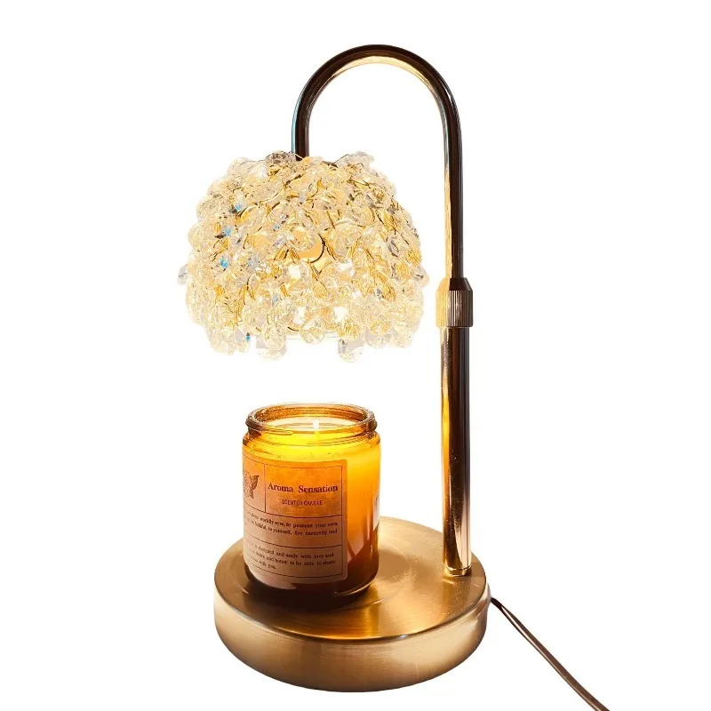 wax melting lamp, aromatherapy lamp, light luxury atmosphere table lamp, no fire candle lamp at the bedside of the bedroom,