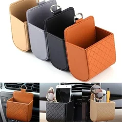 Car Air Vent Storage Bag Organizer Pocket Sunglass Holder Car Mount Phone Holder Coin Key Card Case Organizer with Hook