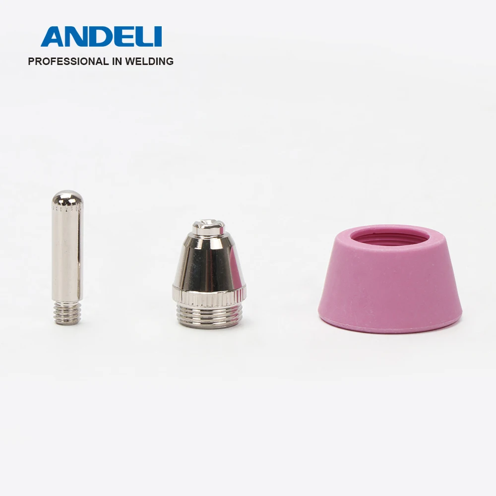 ANDELI-consumibles de antorcha de corte por Plasma, boquilla de electrodo, Kit de cortador de Plasma, herramientas de soldadura, accesorios,