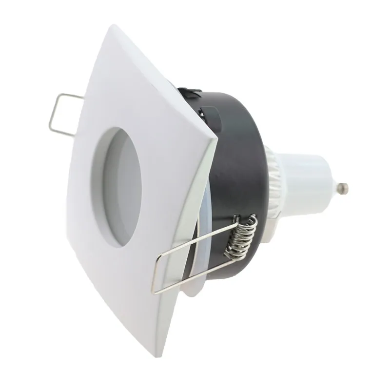 GU10 MR16 Fitting Wit Spot Light Douche Verzonken Kit Downlight Frame Badkamer IP65 Ronde
