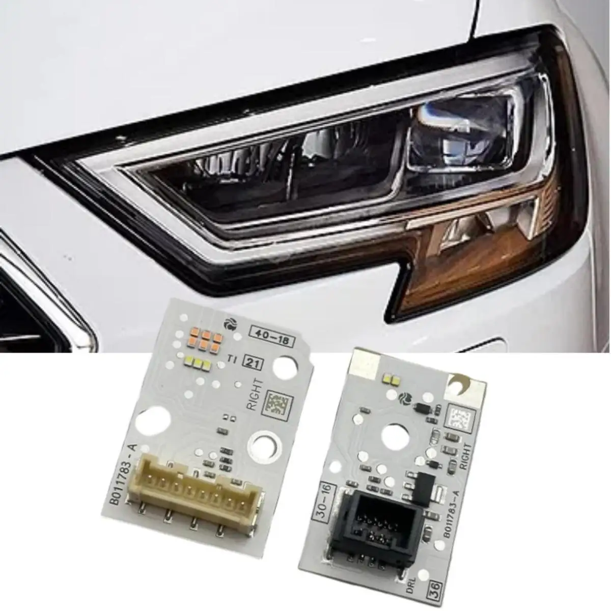 NEW LED Headlight DRL White Light Source Boards For Audi A3 S3 Daytime Running Lights B011783-A B011782-A 8V0998474A 8V0998473A