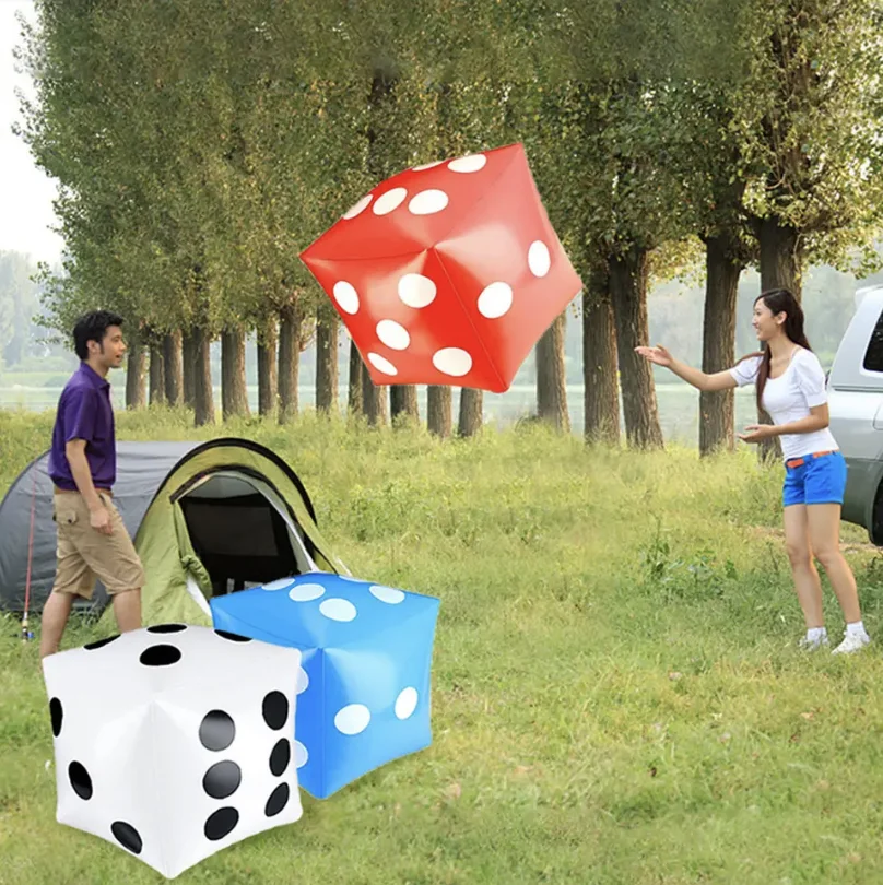 30 سنتيمتر متعة نفخ النرد لعبة مكعب النرد سطح المكتب لعبة الدعامة متعددة اللاعبين داخلي وخارجي لعبة كبيرة لعبة حفلة #4