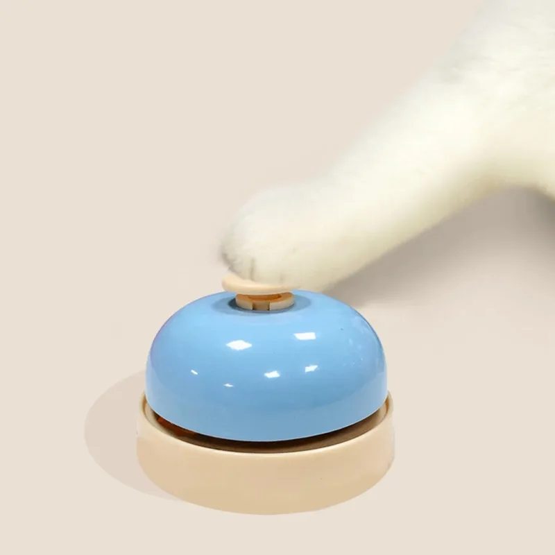

Free shipping，Pet Toys Bell Dopamine color scheme for Dogs Cat Training Interactive Toy Metal Dog Training Called Dinner Bell