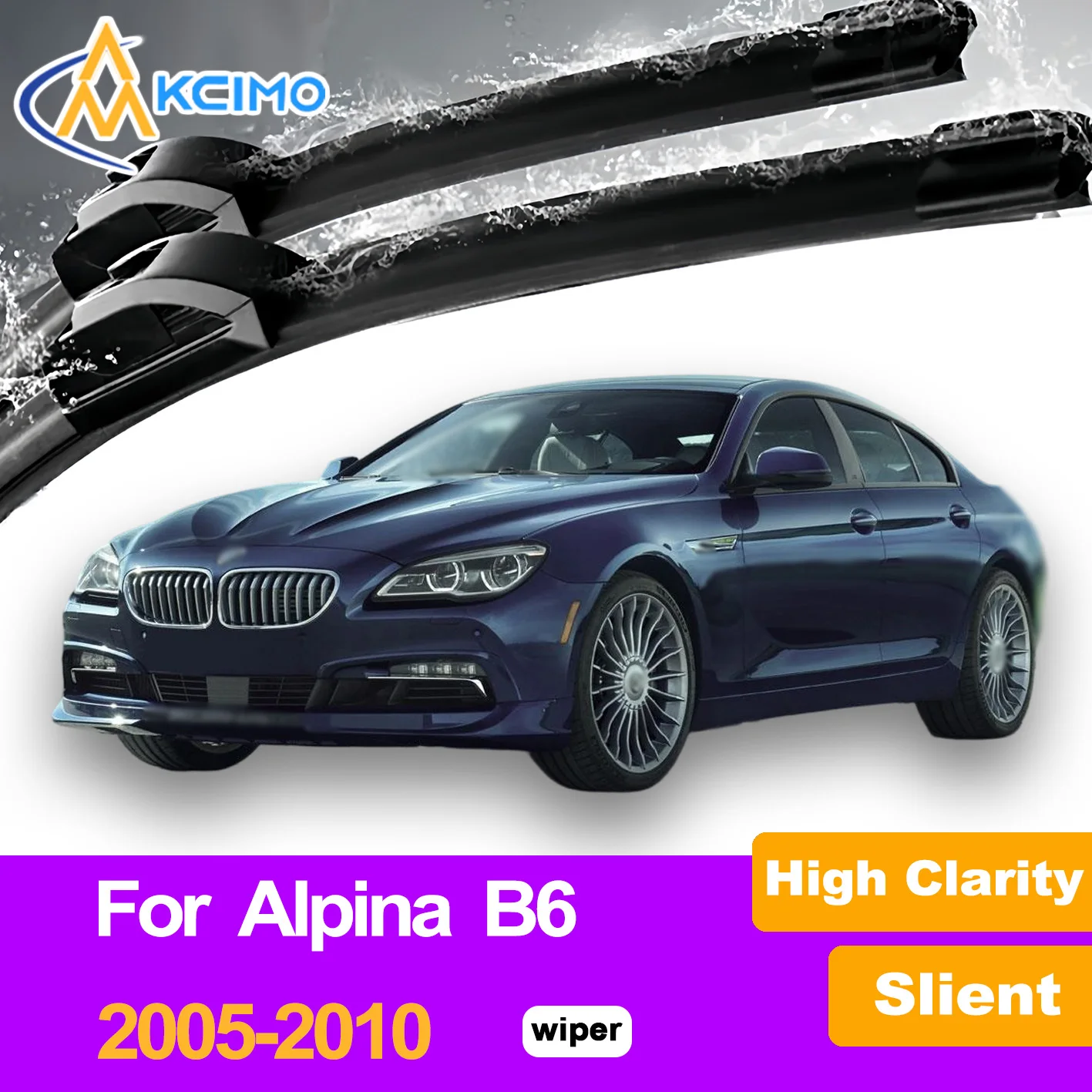 

2Pcs Front Windshield Wiper Blades For Alpina B6 E63 2005-2010 Windscreen Window Car Accessories