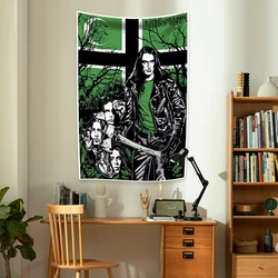 Rock And Roll Music Tapestry Gothic Metal Type O Negatives Wall Hanging Carpets Home Or Bedroom Decoration Party Backdrop