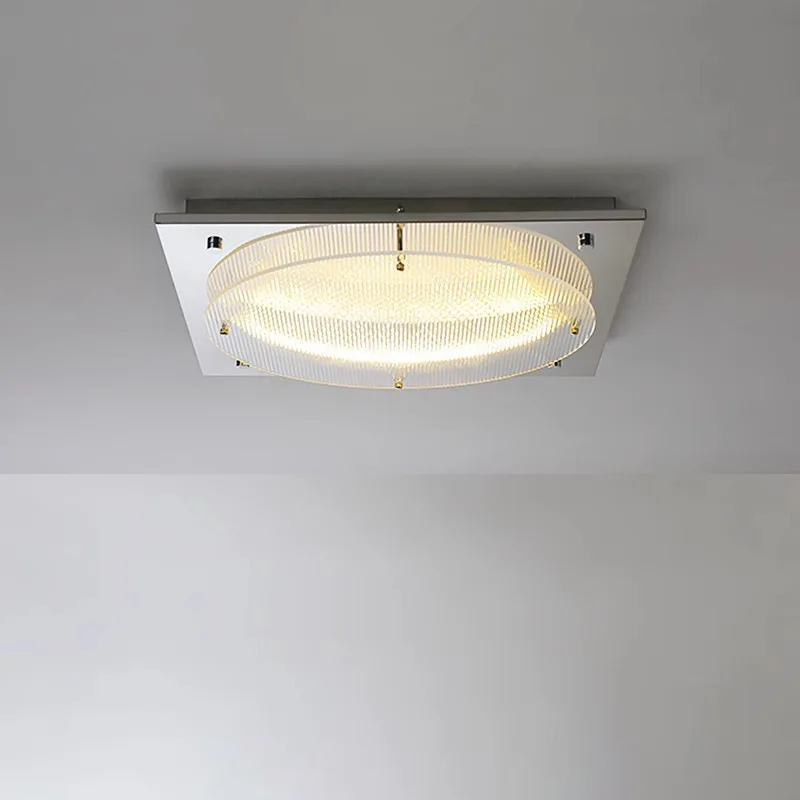 Modern Minimalist Retro LED Square Ceiling Lights Acrylic Eye Protection Study Balcony Living Dining Room Study Cafe Luminaires