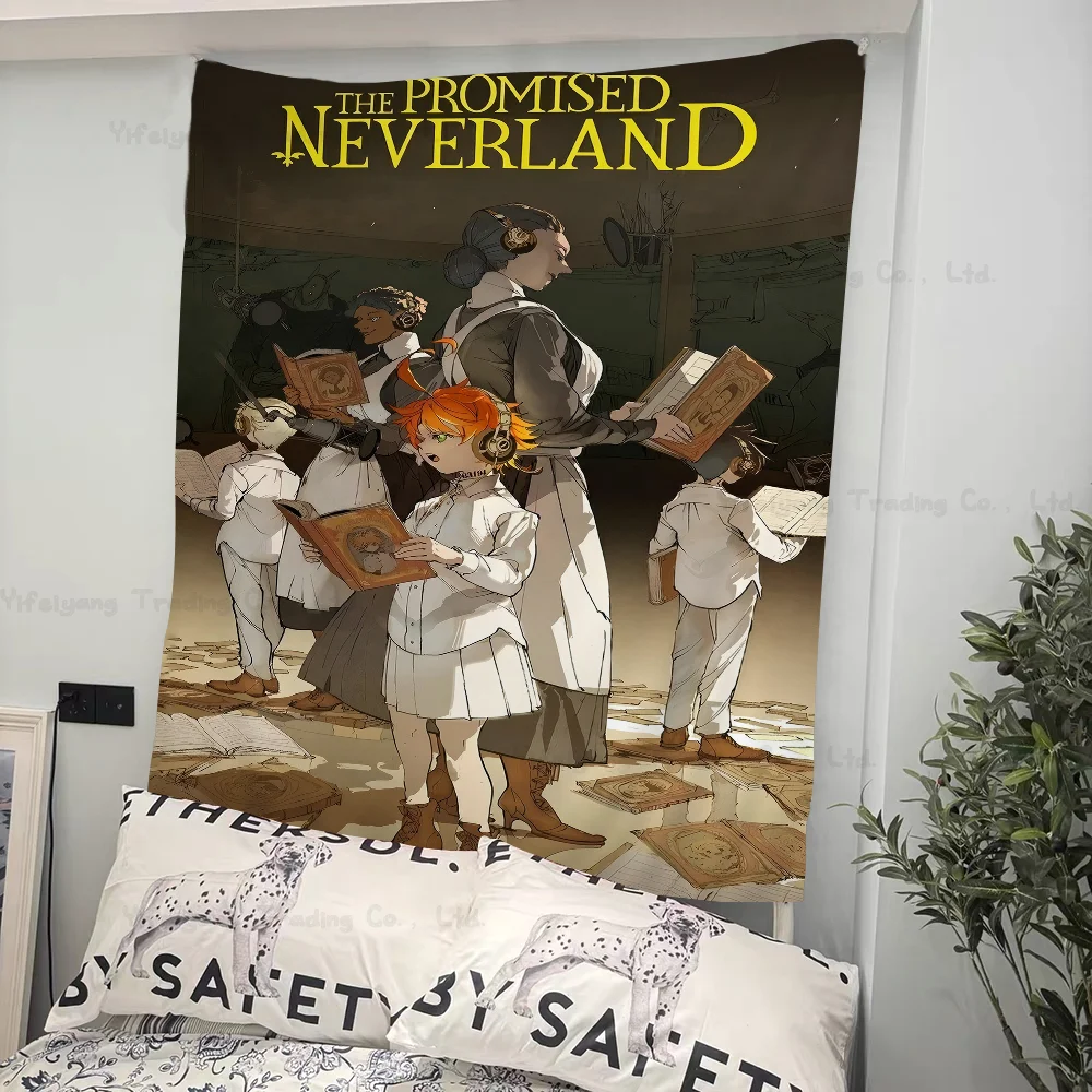 

The Promised Neverland Printed Large Wall Tapestry Wall Hanging Decoration Household Decor Blanket