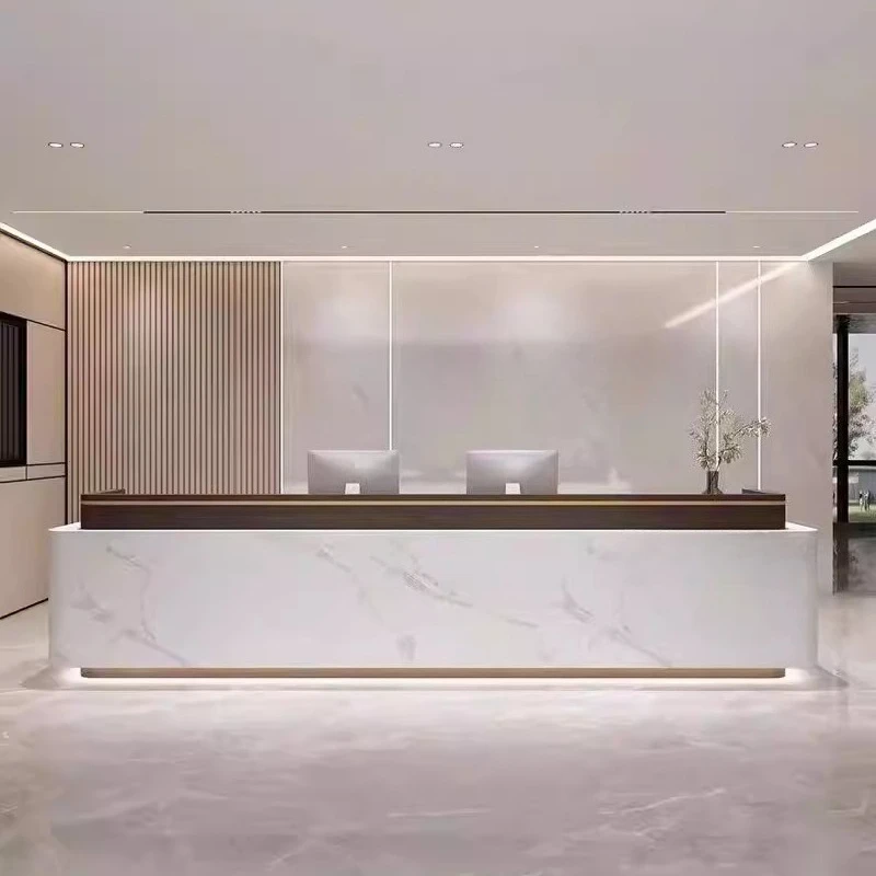 

Minimalist Unique Reception Desks Modern Aesthetic Simple Company Reception Desks Executive Best Scrivania Commercial Furniture