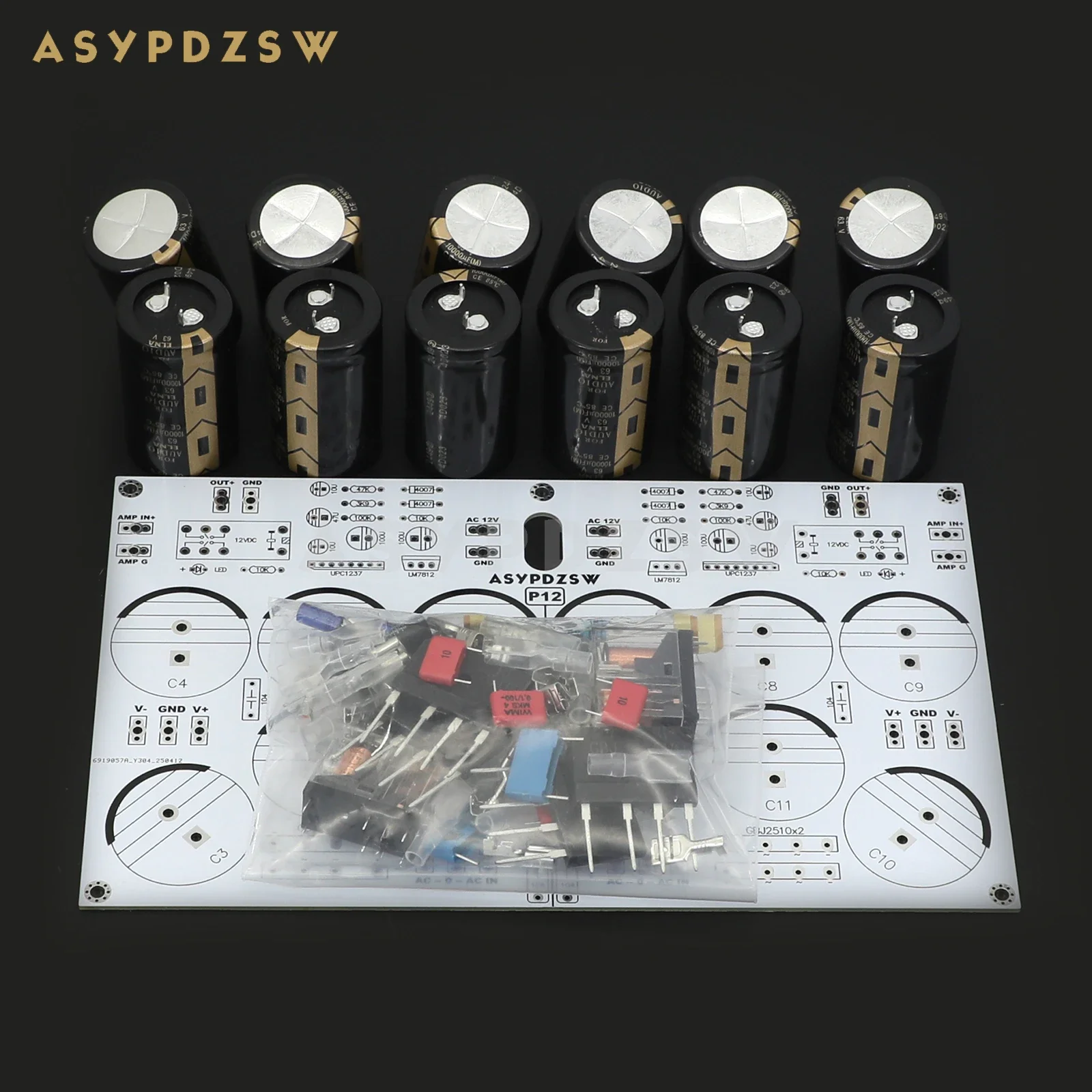 HIFI P12 Gelijkrichter filter voeding DIY Kit/Afgewerkt bord Met UPC1237 Luidsprekerbescherming