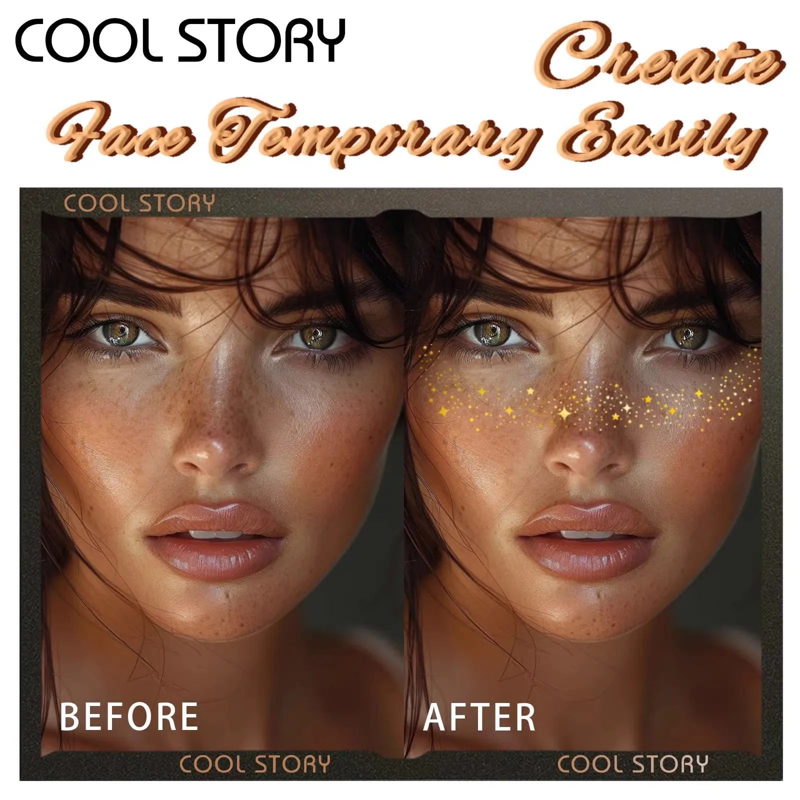 Correttore per imperfezioni a lunga durata impermeabile con benda traspirante per lentiggini per il viso