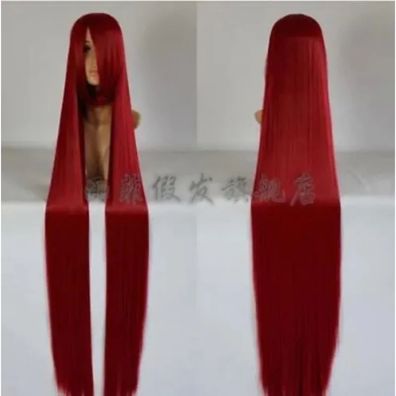 2018 New long dark red cosplay party wig 150cm