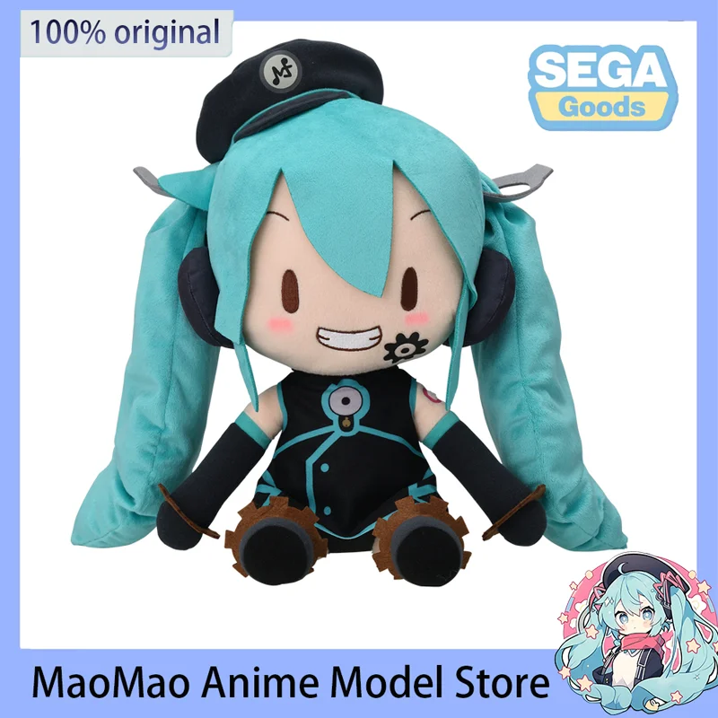 在庫あり-オリジナル-セガ-vocaloid-初音ミク-ウィルフル-ファクトリーマネージャー-フワ-プチ-ぬいぐるみ-フフ-27cm-アニメ-モデル-おもちゃ