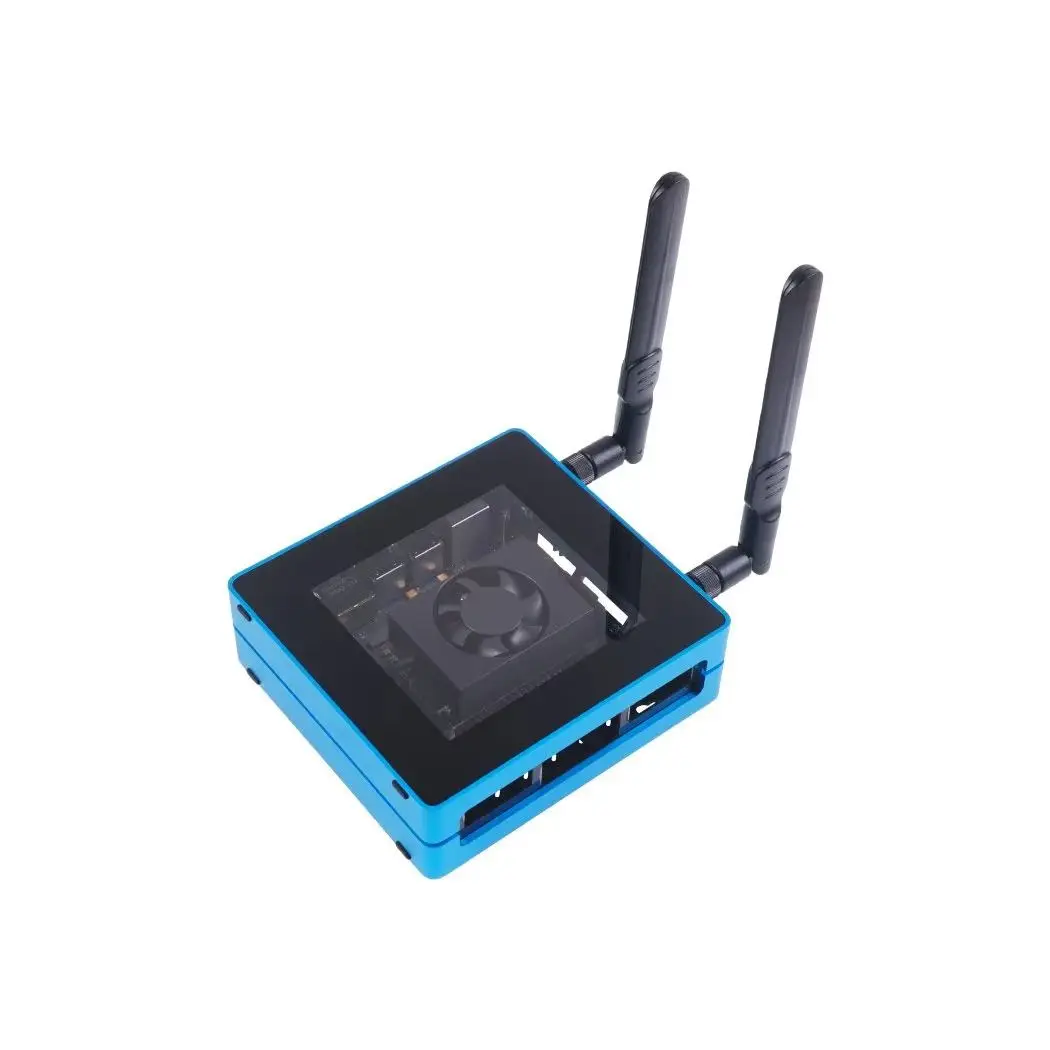Módulo NVIDIA Jetson Xavier NX AI SUB Mini PC 21TOPS Computador Edge AI, SSD de 128GB, WiFi, HDMI, 4×USB 3.0, Antenas, Resfriamento Ativo
