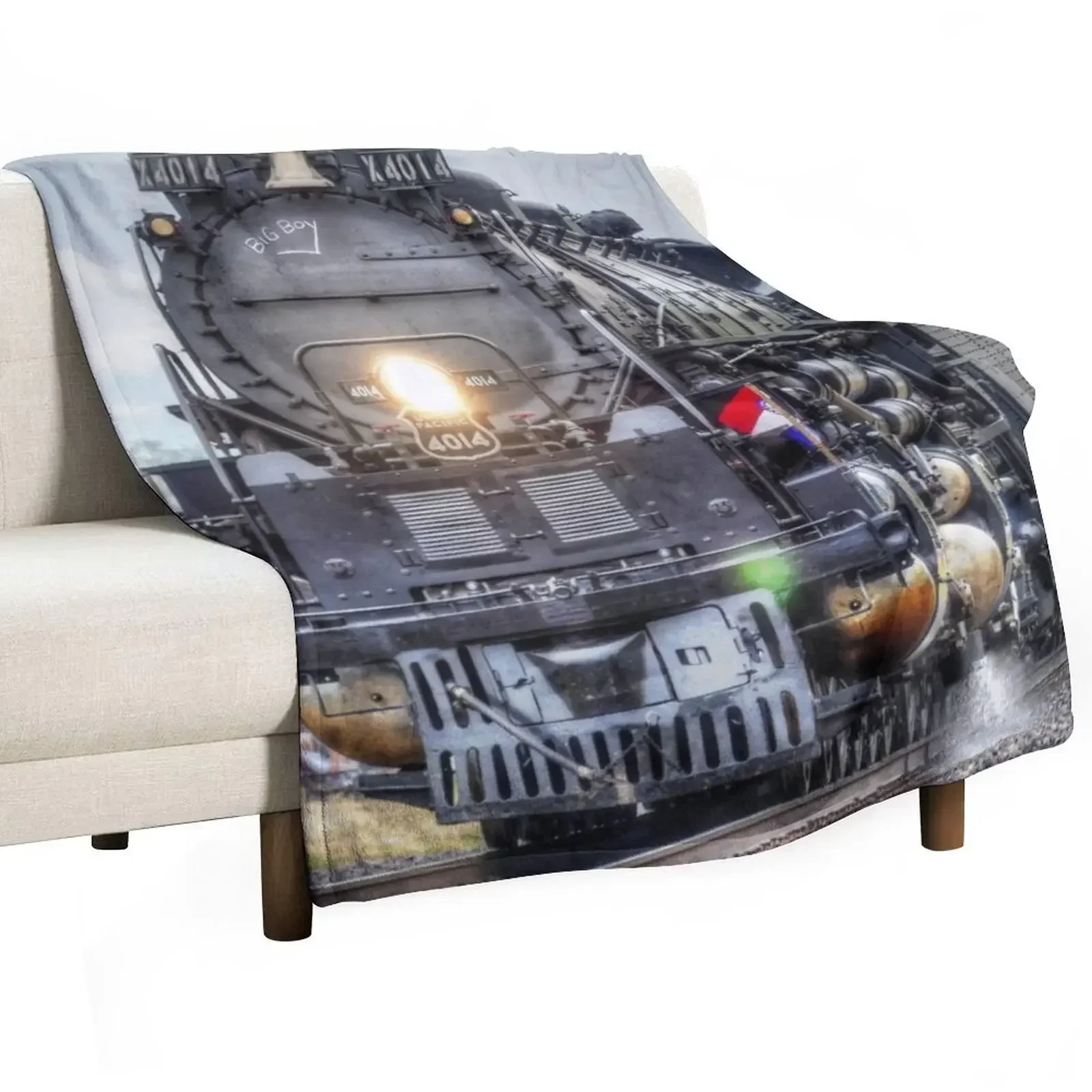 Steam Engine Throw Blanket Extra Large Throw Cute Blankets For Bed Sofa Custom halloween Blankets