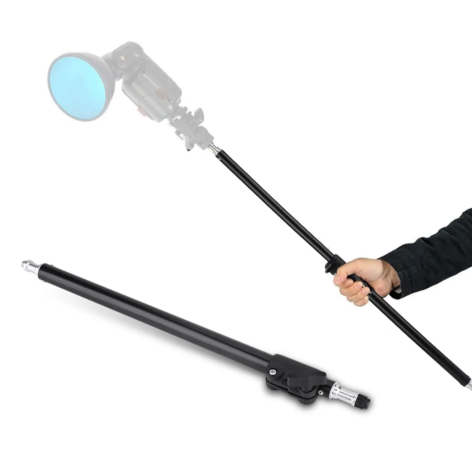 Adjustable Photography Studio 45-74cm Extension Rod Pole for light & Microphone Arm Stand