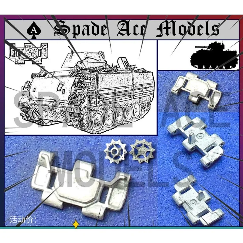 Spade Ace Models SAT-35090 1/35 U.S M113 Metal Tracks & Drive wheel