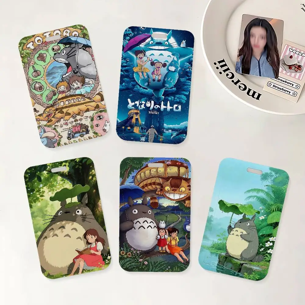 Movie My N-Neighbour T-Totoro Cute ID Badge Holder With Lanyard Neck Strap For Office School Name Card Credentials Case