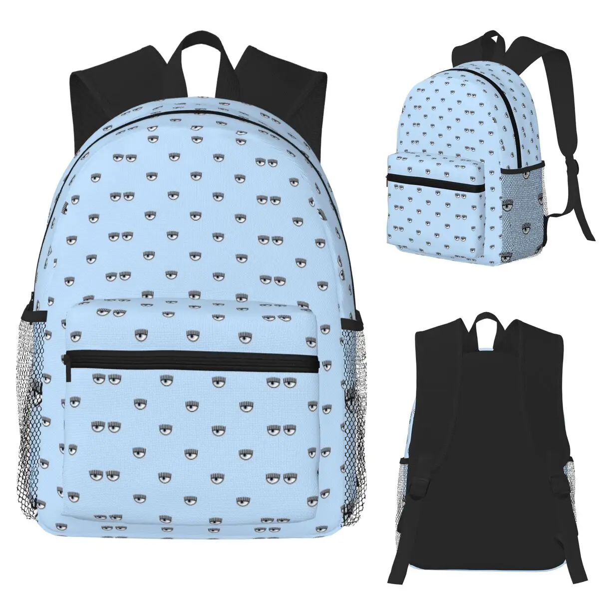 

Chiara Ferragni Eye Student Backpack School Bag Hiking Travel Daypack for Men Women Fashion Bookbag Shoulder Bags