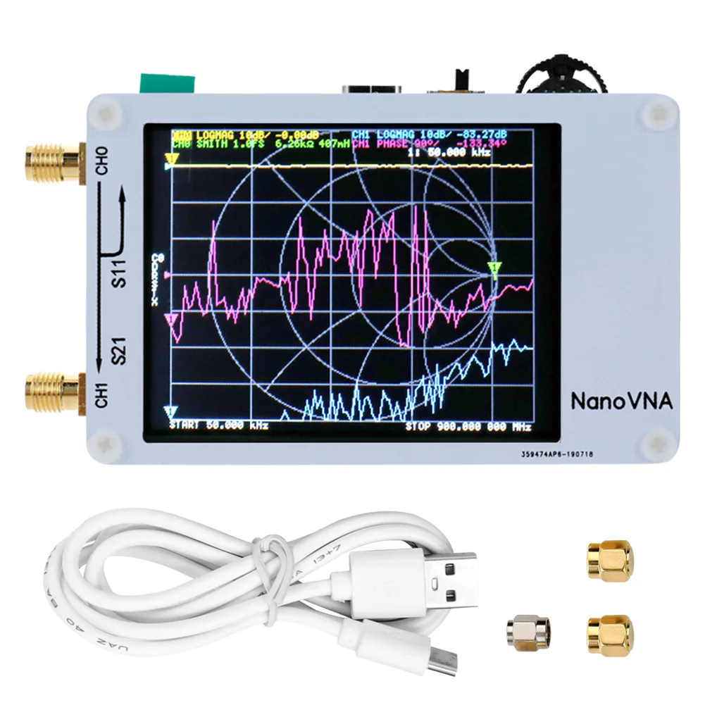 NanoVNA vector network analyzer antenna shortwave MF HF VHF portable Spectrum analyzer