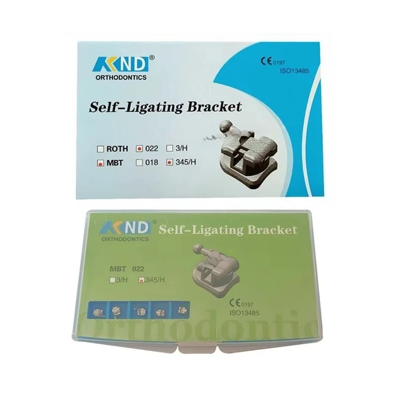 10 Boxes Dental Orthodontic Passive Self Ligating Bracket Roth 0.022 Hooks 345 with Buccal Tubes Dentistry Braces Dentist Clinic