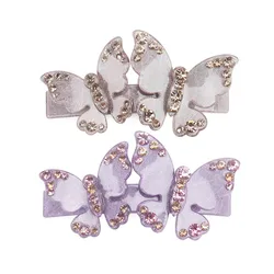 Butterfly Hair Clip Barrettes for Women Girls Trendy Hair Accessory Ornament Jewelry, Ponytail Holder for Business Travel