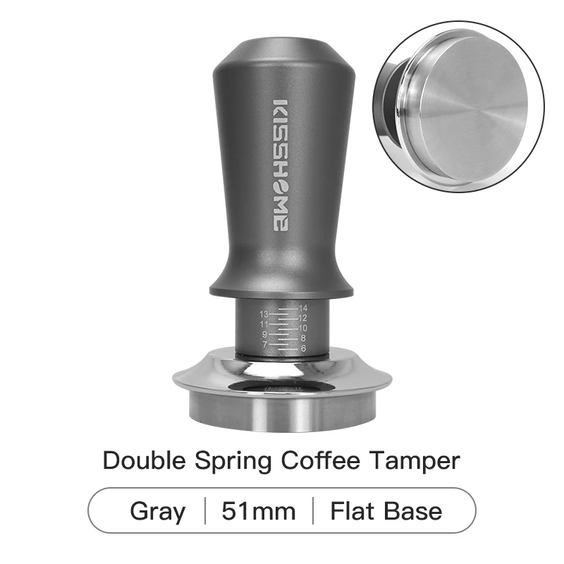 ALIKISSCAFE Kaffee Tamper 30lb Konstantdruck Kalibrierte Doppelfeder 51mm 53mm 58mm Breville Espressomaschine Zubehör Barista Werkzeuge 9