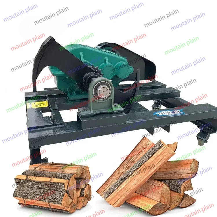 Firewood Cleaver Household Rural Firewood Cutting Mechanical Drive Breaking Machine Wood Cleaver Speed Reducer Diesel