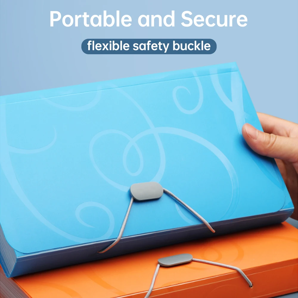 A6/B6 아코디언 파일 폴더 청구서 정리함 13포켓 확장 파일 케이스 방수 커버 아코디언 문서 정리함