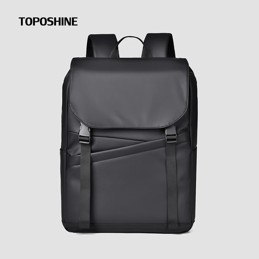 

Toposhine Dirt Resistant Business Travel University Bag High Aesthetic Backpack Large Capacity Buckle Internet Celebrity Men Bag