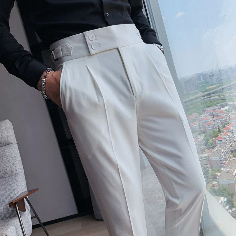 2021 Fashion Business Casual Mens Office Formal Pants Men's Social Trousers Menautumn Dress Pants For Men Pantalon Costume Homme