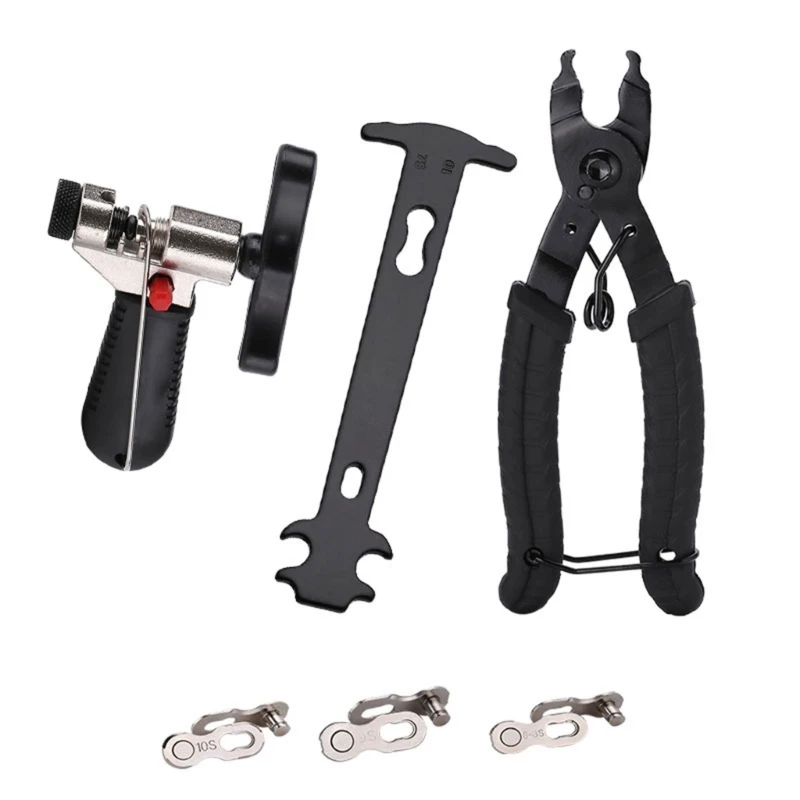 G92F Bike Link Plier Chain Breaker Splitter Tool Chain Checker Bike Repair Accessory