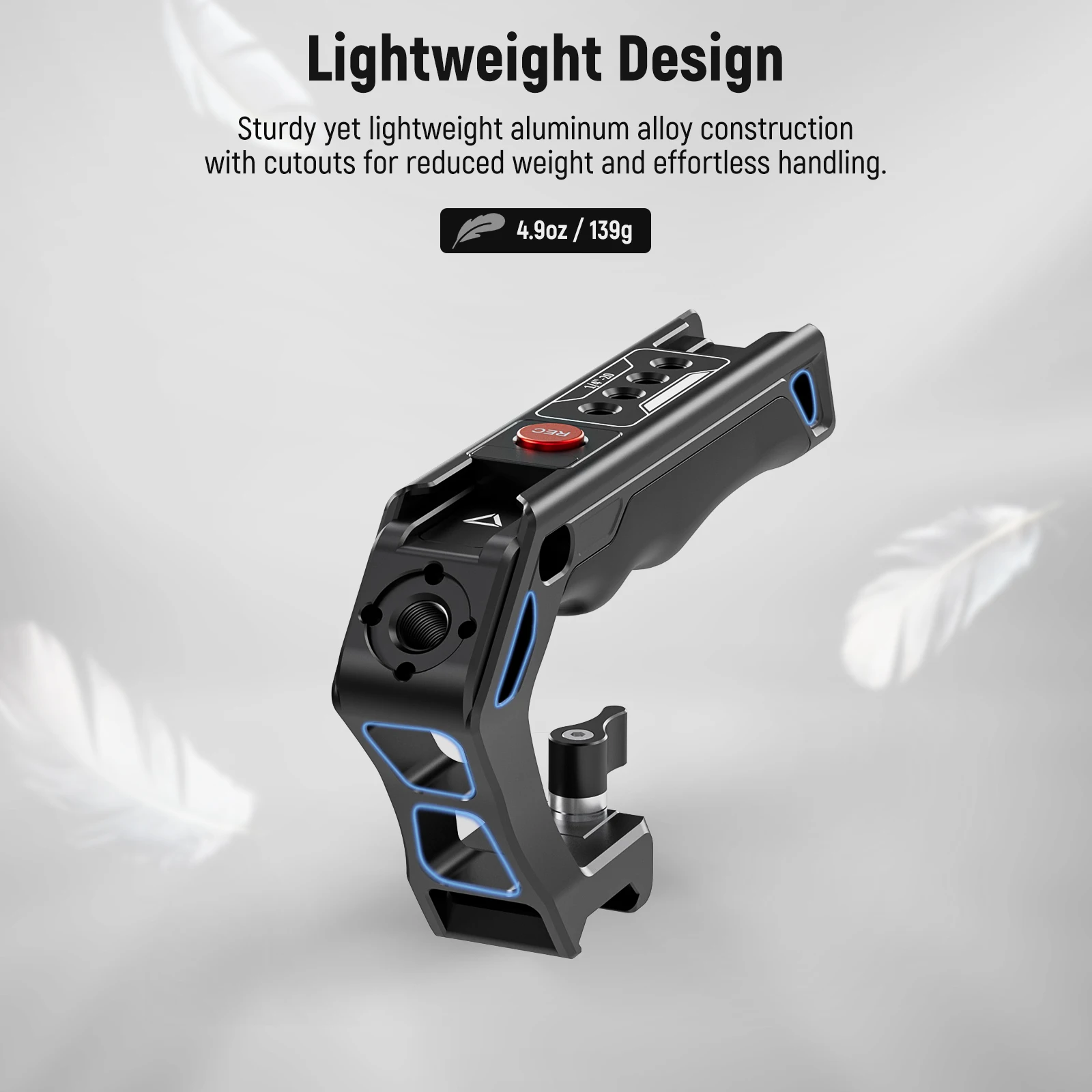 

Ручка камеры NEEWER NATO с кнопкой записи и верхним креплением QR-зажима для Sony A7 ZV1 Panasonic S5 II FUJIFILM X-T5