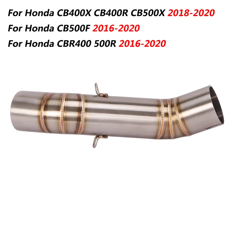 

Escape Motorcycle Mid Connect Tube Middle Link Pipe Stainless Steel Exhaust System For CB400X CB400R CB500X 2018-2020