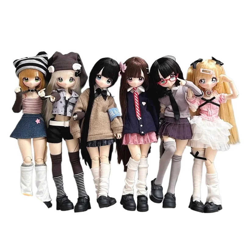 

【 Spot Aluminum Wearing 】 X11 Don't Move My Qi Liu Hai BJD Blind Box Special Six Body Movable Doll Trendy Play Ornament