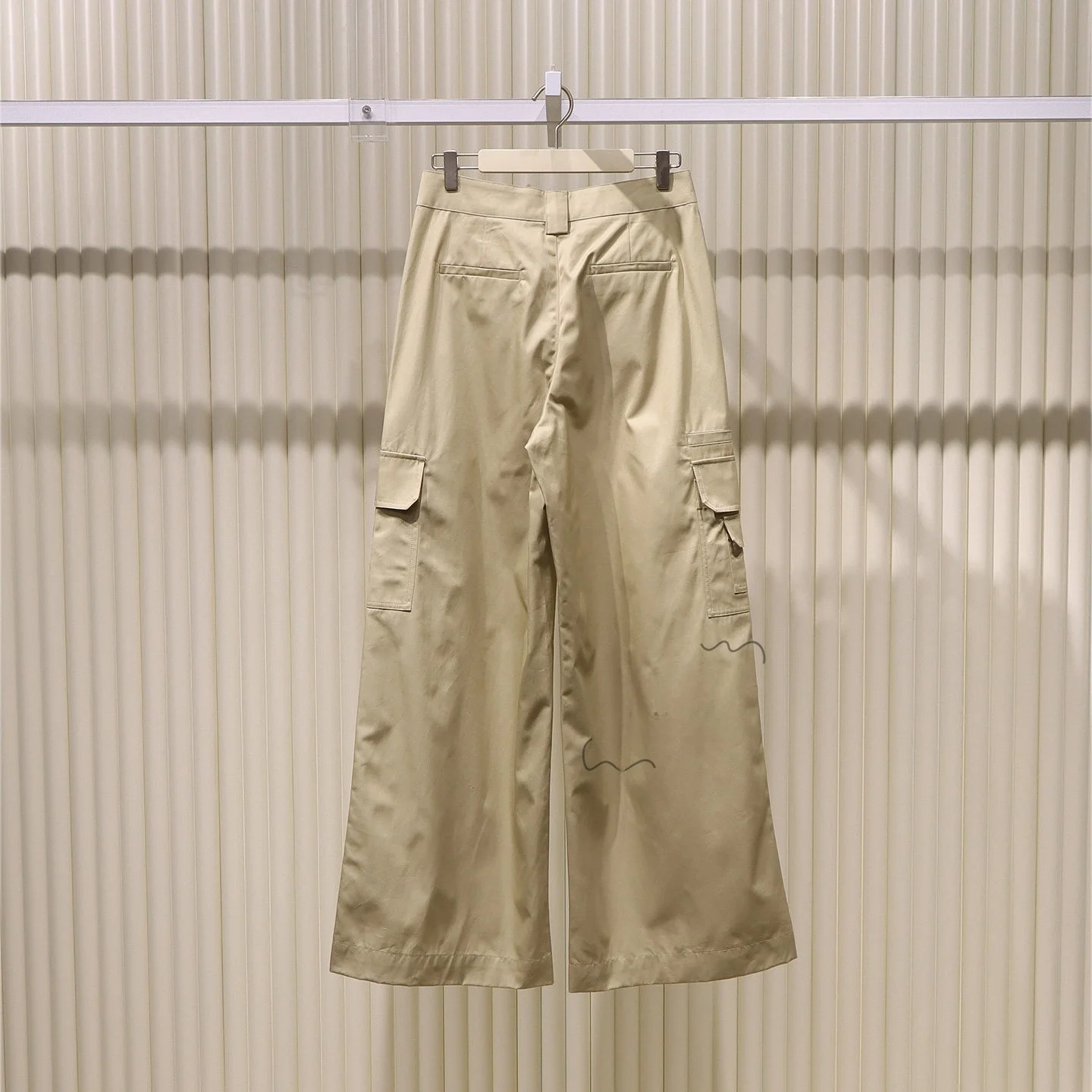 Khaki High Waist Straight Leg Wide Leg Workwear Casual Pants Women's Fashionable All-Match Summer 2026 Casual Trousers