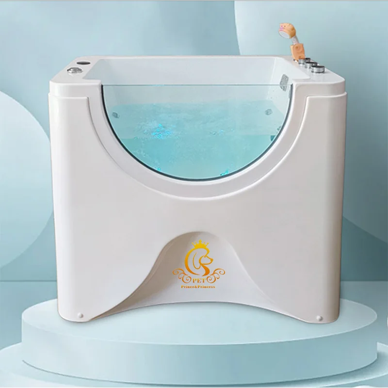 EUR PET Large Freestanding Bathtub Constant Temperature Surfing Massage Features for Household Pets Cats Dogs Pet Store Special