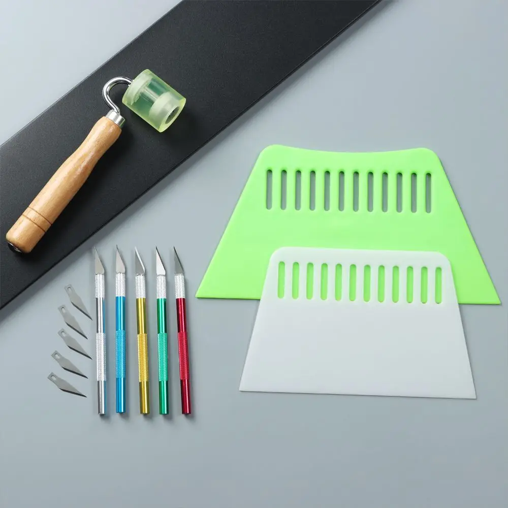 Useful Handle Craft Engraving Cutter Sculpture Wallpaper Tools Film Scraper Kit Squeegee Seam Roller