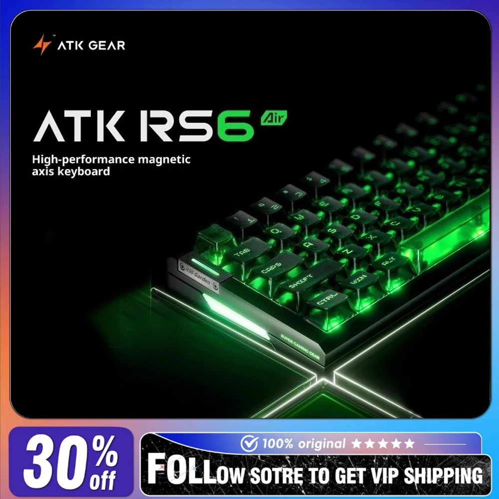 

ATK RS6 Air Wired Magnetic Axis Mechanical Keyboard Gasket Structure 8KHz RGB Customized Pc Laptop Accessories Gaming Keyboard