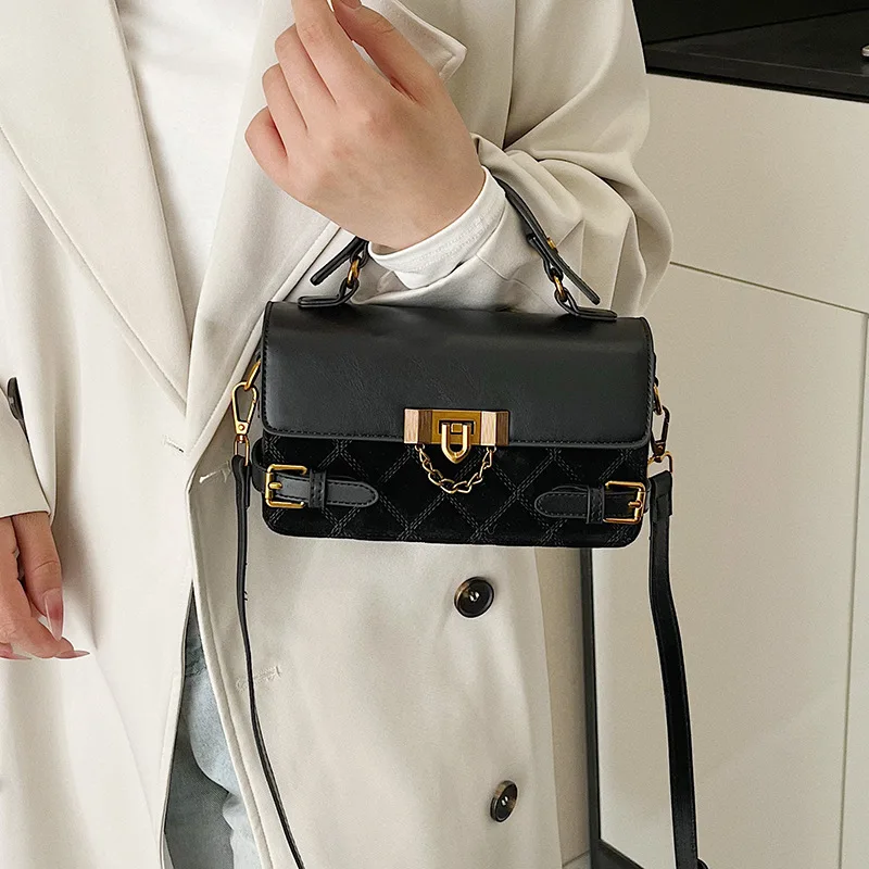 

2025 Vintage Square Bag, Fashion Crossbody Purse for Women, Retro Shoulder Tote, Versatile Minimalist Top Handle Bag​