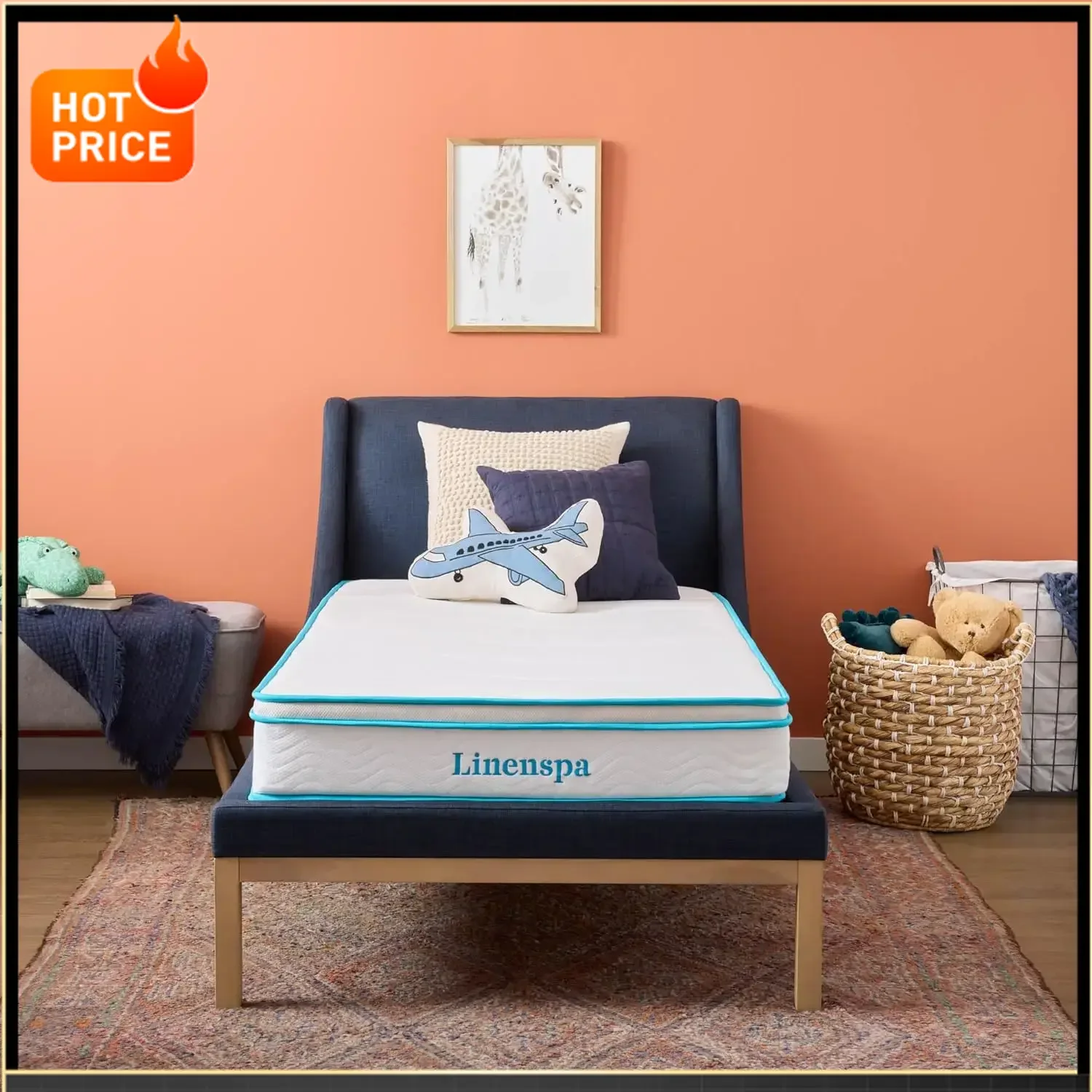 

Bestseller[Limited Time Offer!]8 Inch Memory Foam and Innerspring Hybrid Mattress â€“ Twin Mattress â€“ Bed in a Box â€“ Medium