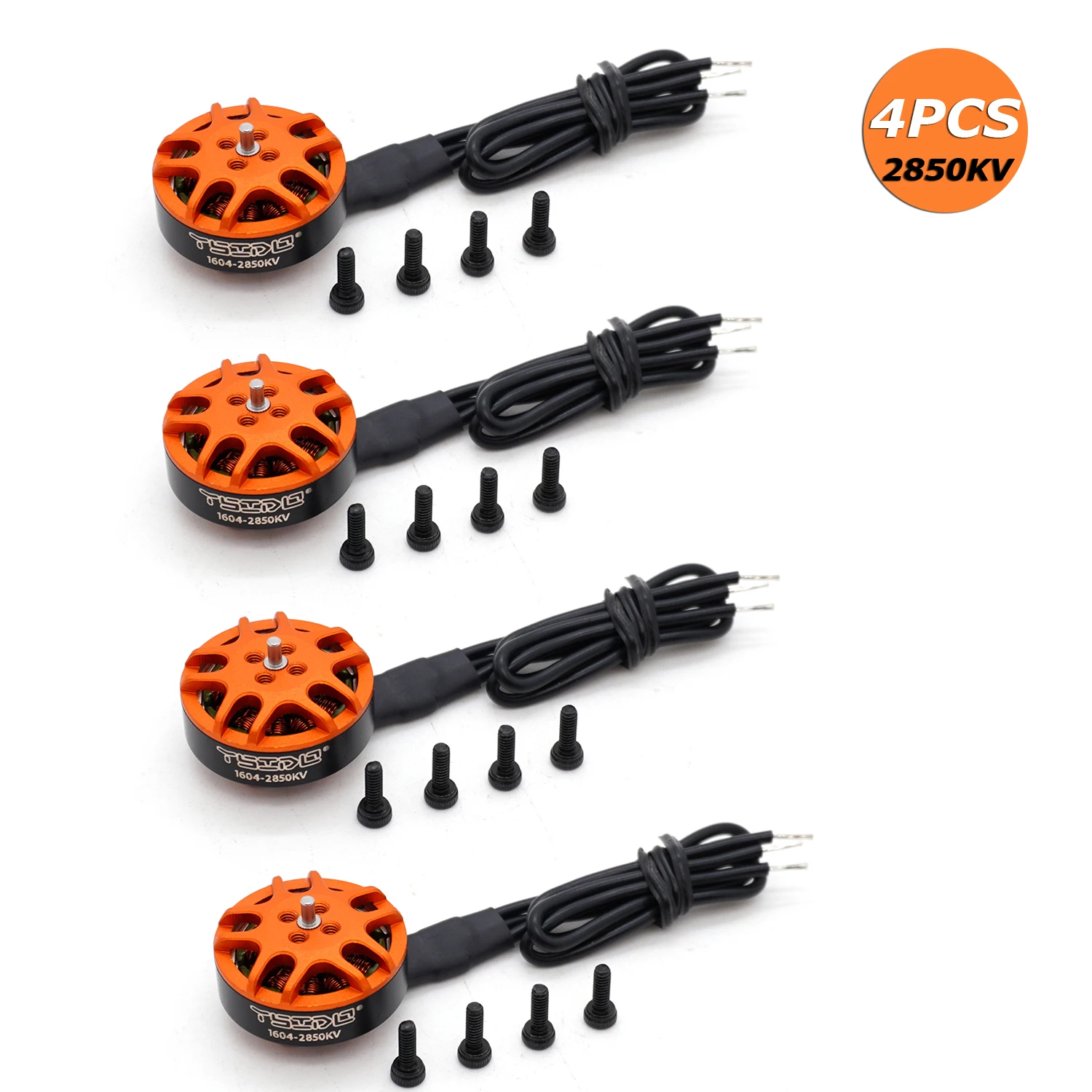 YSIDO 4 STUKS Borstelloze 1604 1505 1404 1303 1204 1104 1103 Motor voor RC FPV Freestyle Quadcopter Vaste vleugel Racing Drone DIY Onderdelen