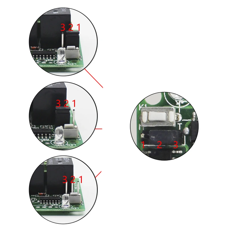 Universele Draadloze Afstandsbediening Schakelaar Dc 12V 4CH Relais Ontvanger Module Met 4 Kanaals Rf Afstandsbediening 433 Mhz Zender