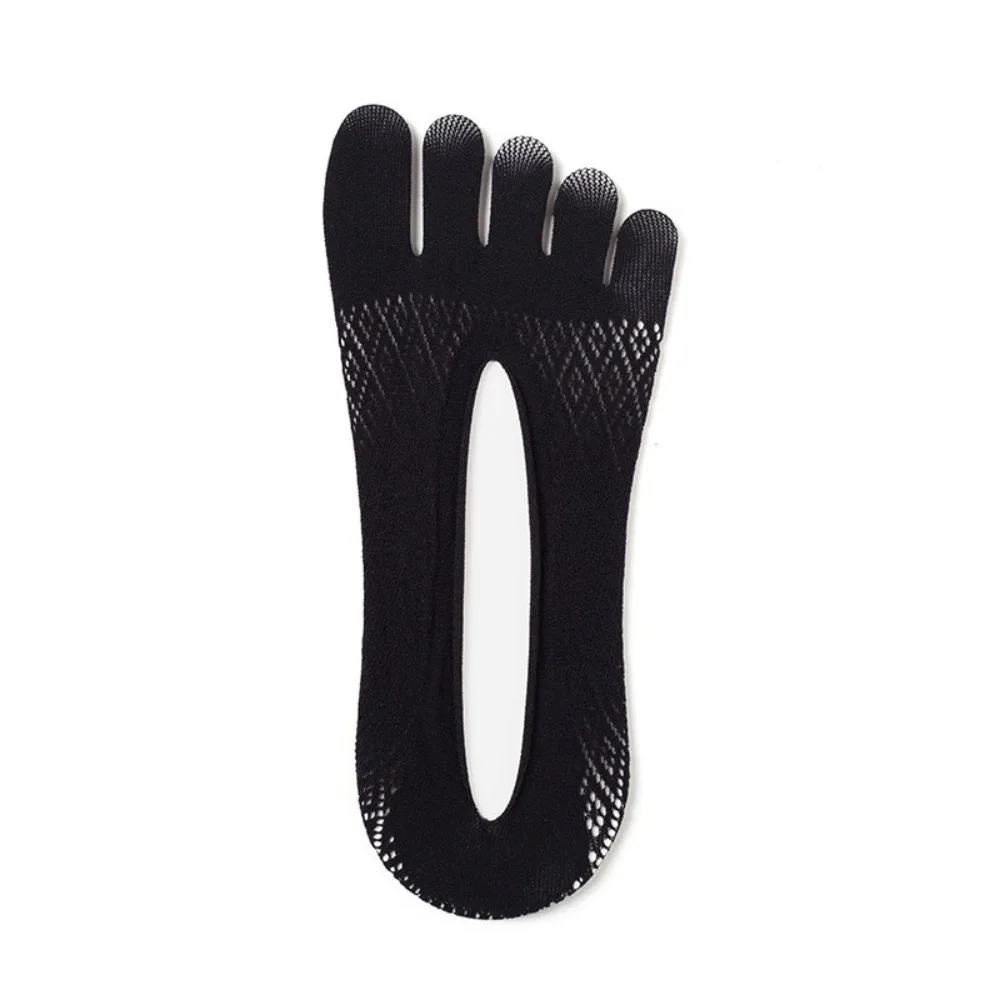 

Comfortable Non-Slip Five Finger Socks Mesh Grid Elastic Five Toe Socks Breathable Low Cut No Show Socks For Men