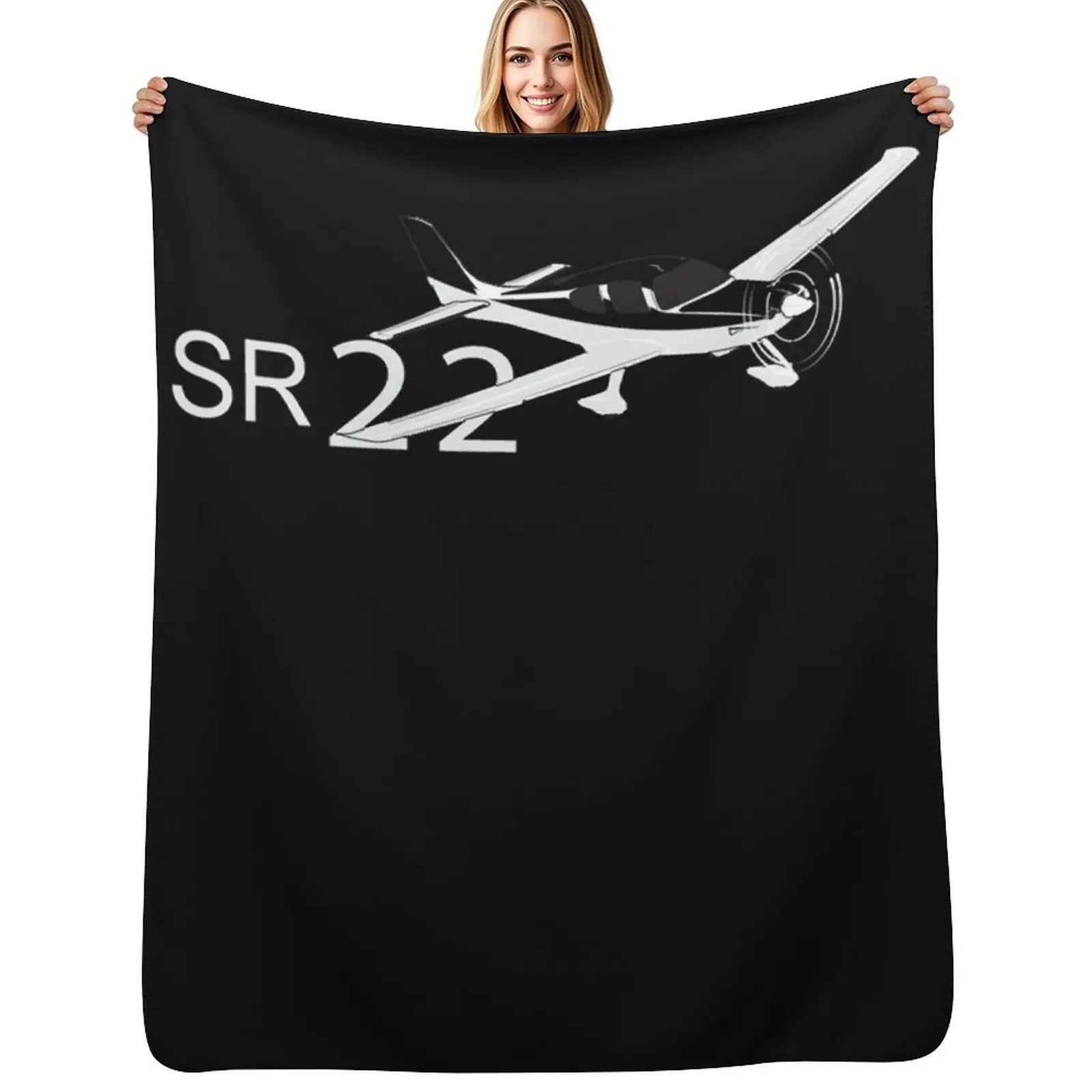 Футболка Cirrus SR22 Essential.png, одеяло, роскошные мягкие большие теплые туристические одеяла