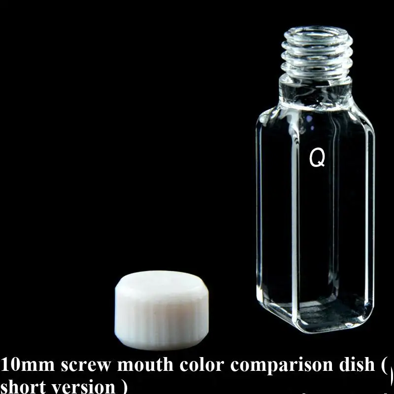 10MM quartz short threaded color dish with a total height of 45mm and a threaded cap