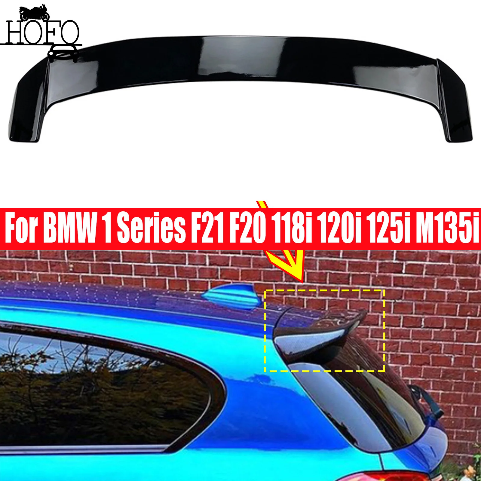 

For BMW 1 Series F21 F20 118i 120i 125i M135i M140i Hatchback 2011-2021 Car Rear Trunk Spoiler Car Tail Wing